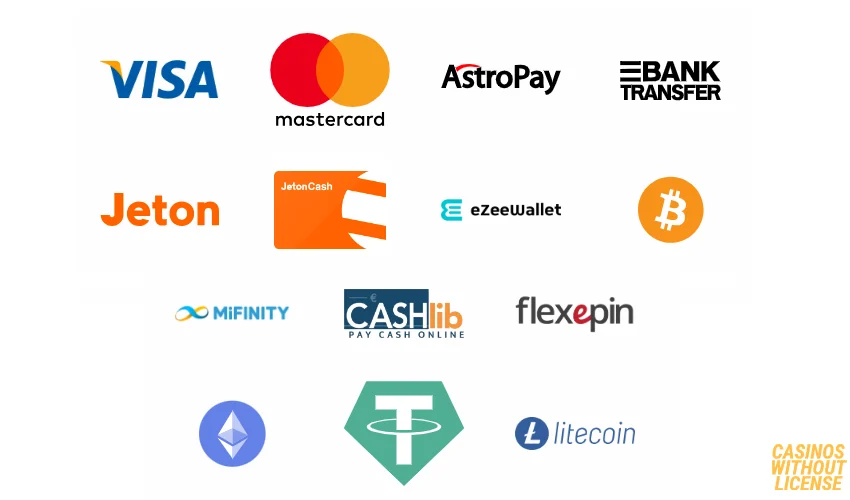 Manga Casino Payment Methods