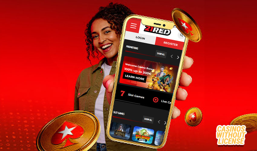 21red casino on mobile phone