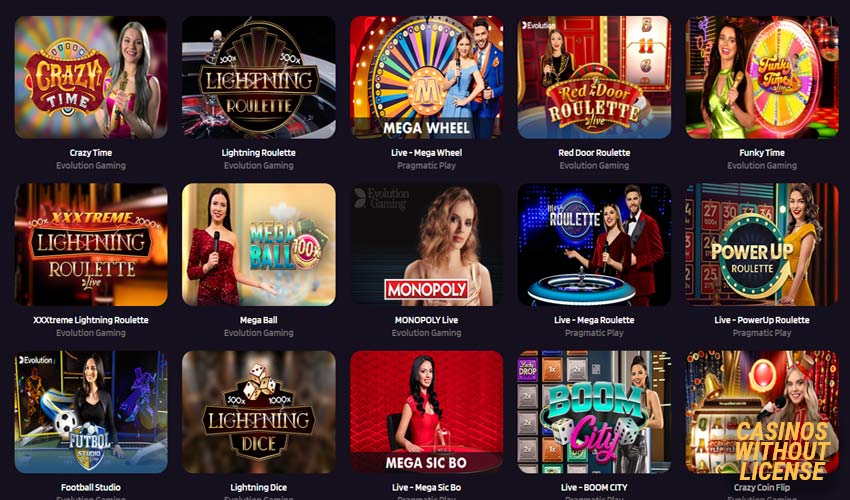 game shows on reddice casino