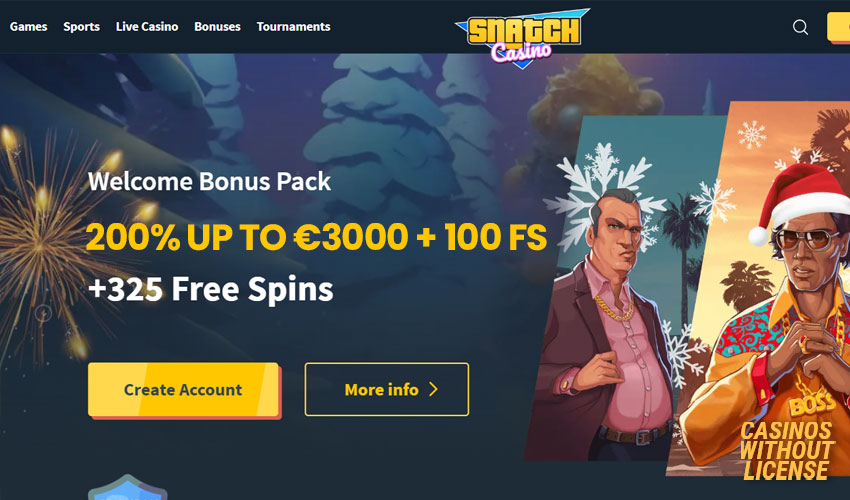 bonus at snatch casino