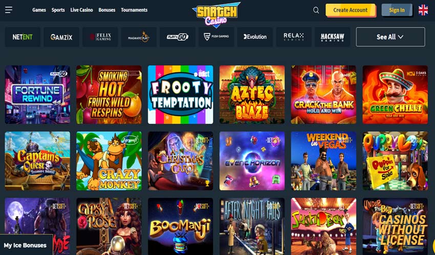 slots at snatch casino