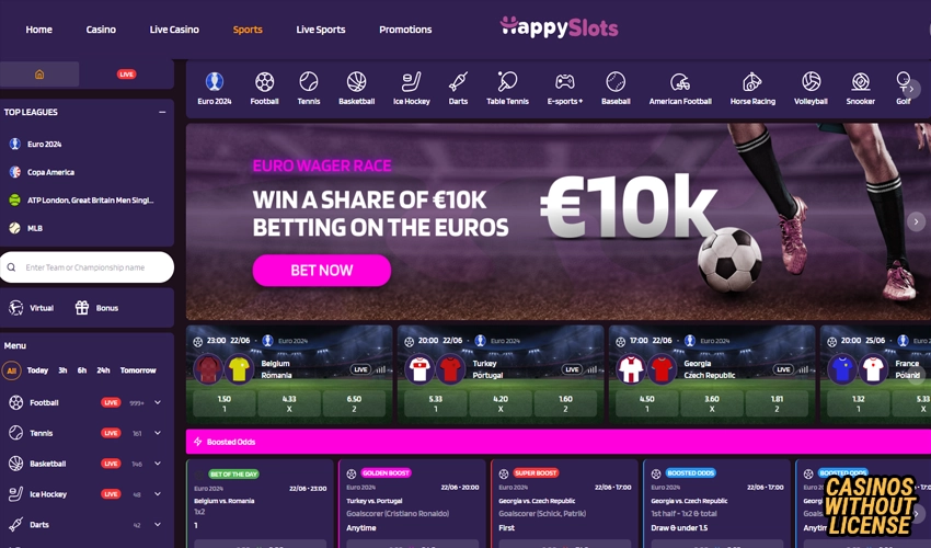 happy slots sportsbetting section