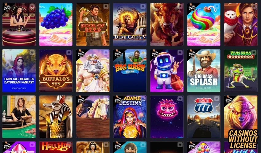 casino games at monixbet casino