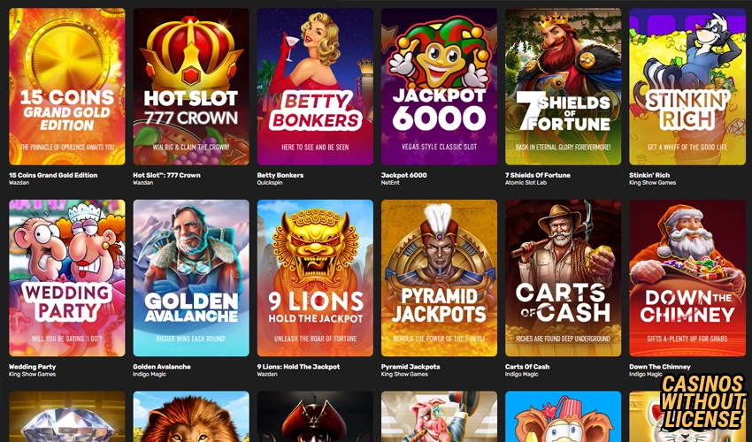 Casino games at Nitro Casino